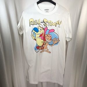 Nickelodeon Ren & Stimpy t-shirt, M, white